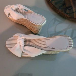 Sahara white wedge sandals